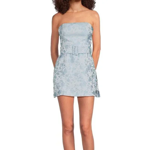 Amanda Uprichard | Dresses | Amanda Uprichard Fae Dress Blue Floral S |  Poshmark